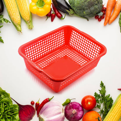 Plastic Kitchen Medium Size Vegetables and Fruits Washing Basket Dish Rack Multipurpose Organizers