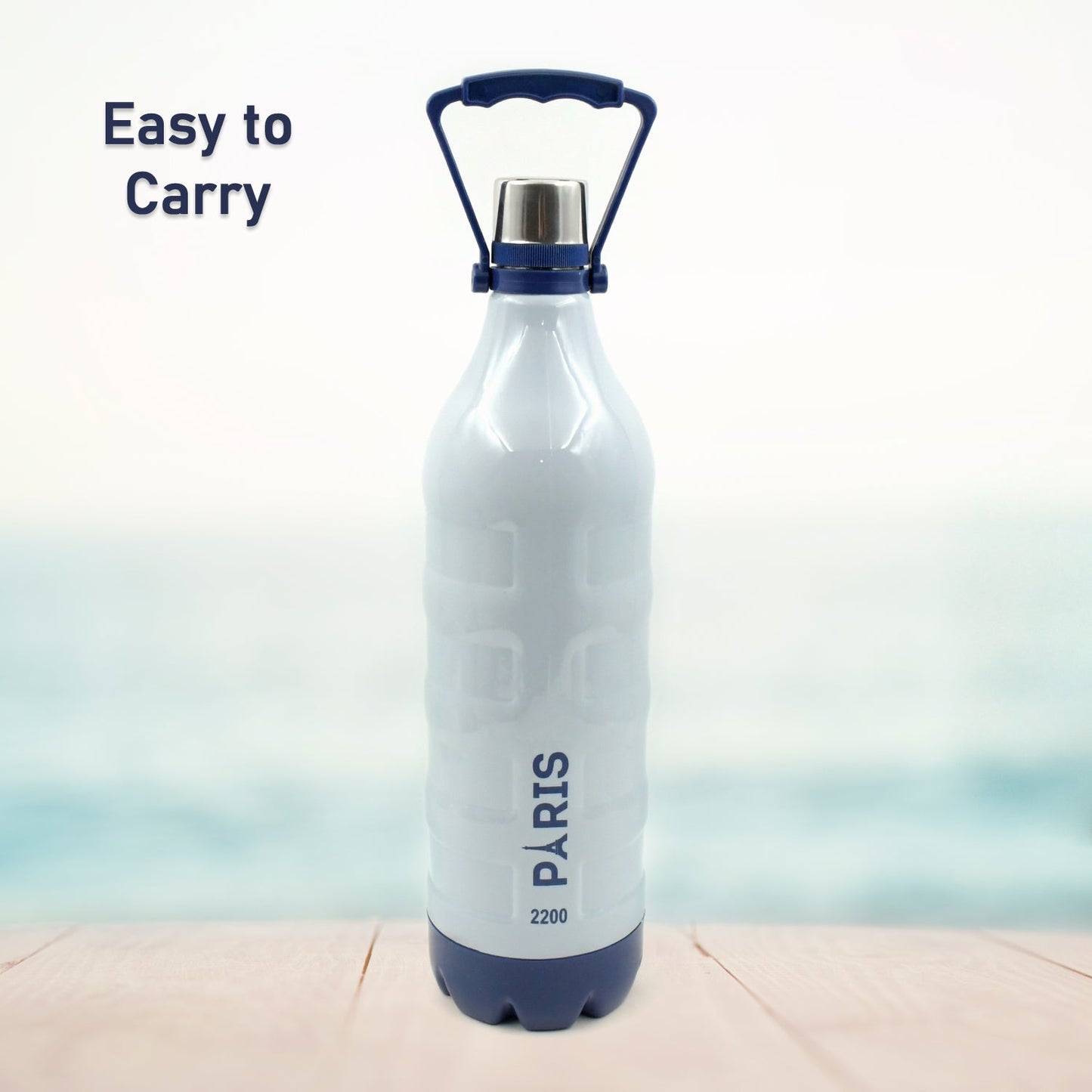 Plastic Sports Insulated Water Bottle with Handle Easy to Carry High Quality Water Bottle, BPA-Free & Leak-Proof! for Kids' School, For Fridge, Office, Sports, School, Gym, Yoga (1 Pc, 1500ML