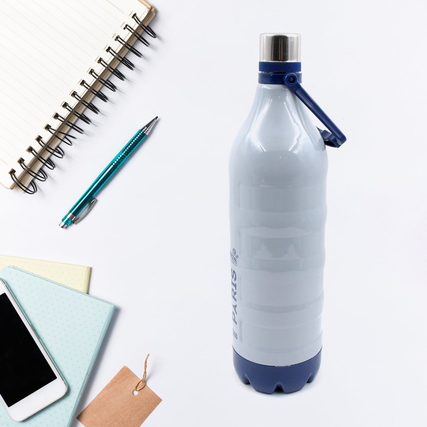 Plastic Sports Insulated Water Bottle with Handle Easy to Carry High Quality Water Bottle, BPA-Free & Leak-Proof! for Kids' School, For Fridge, Office, Sports, School, Gym, Yoga (1 Pc, 1500ML